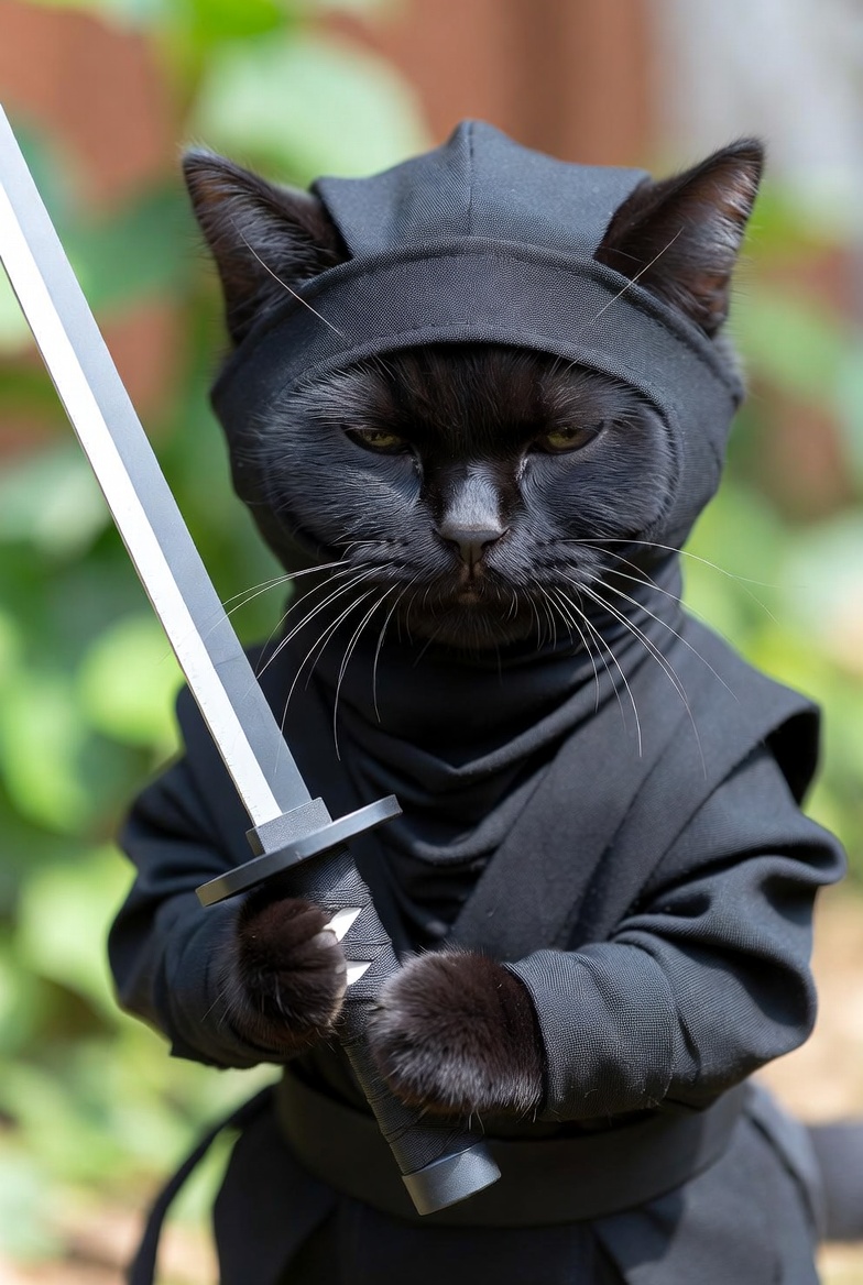 This was my childhood. A black cat named "Shan" who hated me with a passion and took every opportunity to scratch me.