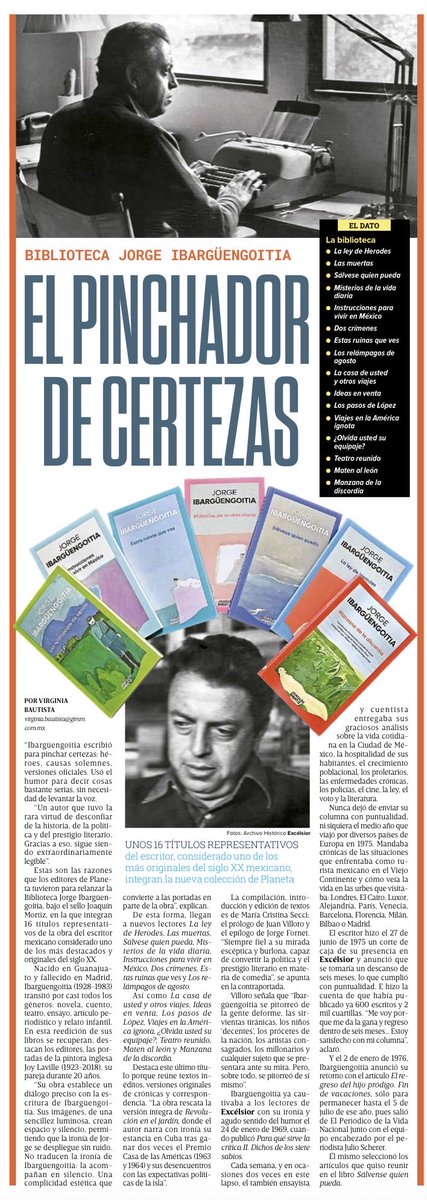 Unos 16 títulos representativos del escritor, considerado uno de los más originales del siglo XX mexicano, integran la nueva colección de Planeta.