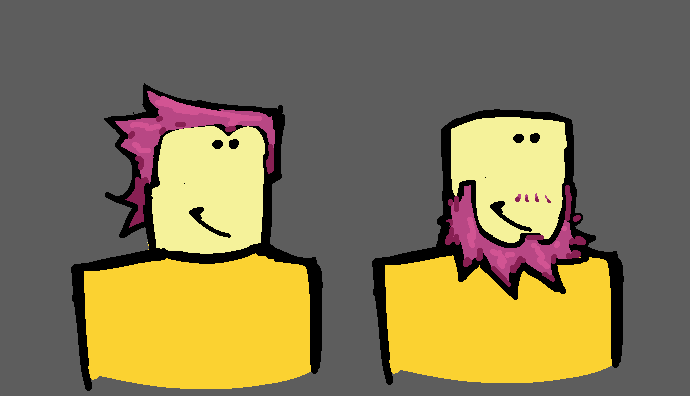 B3arzandoyeah's tweet image. if john doe had hair, i think it would be pink like jane doe