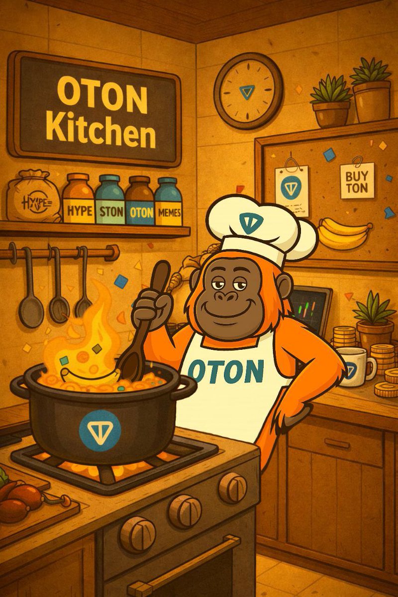 The $OTON Kitchen is  cooking. 🍳
A new utility for $OTON NFTs drops in the next few days.
Apes, get ready. 🦧🚀

getgems.io/collection/EQA…