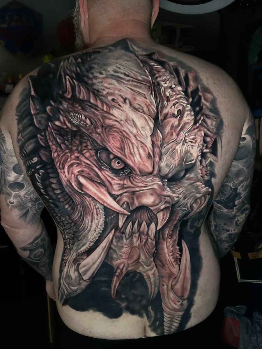 Another session in our big ass back piece.