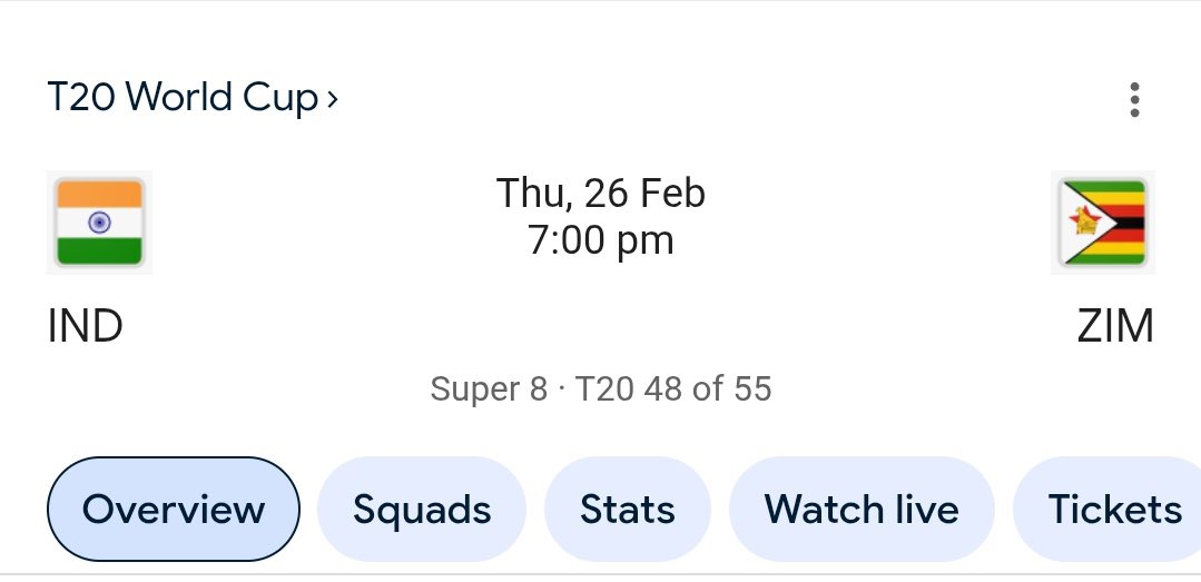 cals_zw's tweet photo. 26th of February 🏏 el clasico will be witnessed 🇿🇼#T20WorldCup ##T20WC2026 https://t.co/fGqPxENUMN