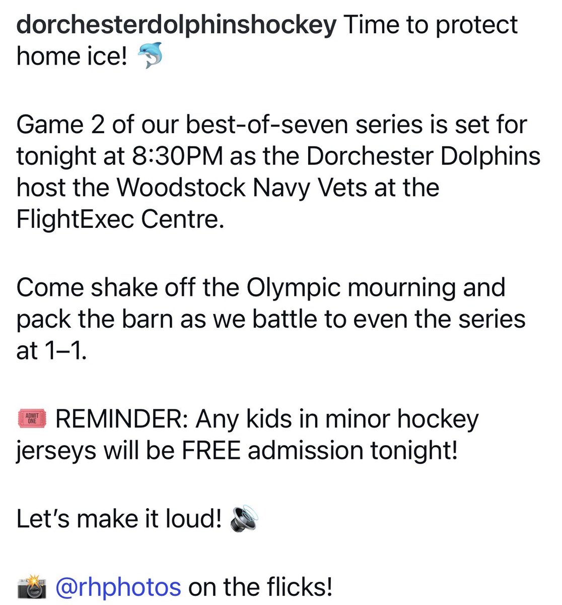 DorchesterDolphinsHockey tweet media