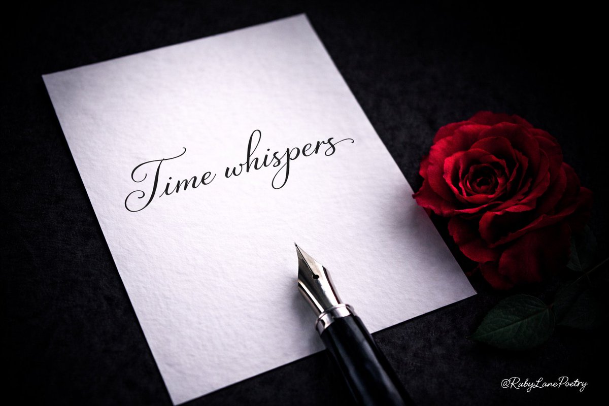 RubyLanePoetry's tweet image. Time whispers. We learn to listen.

#RubyLanePoetry #PoetryX #QuoteOfTheNight #DarkPoetry #WritersLife