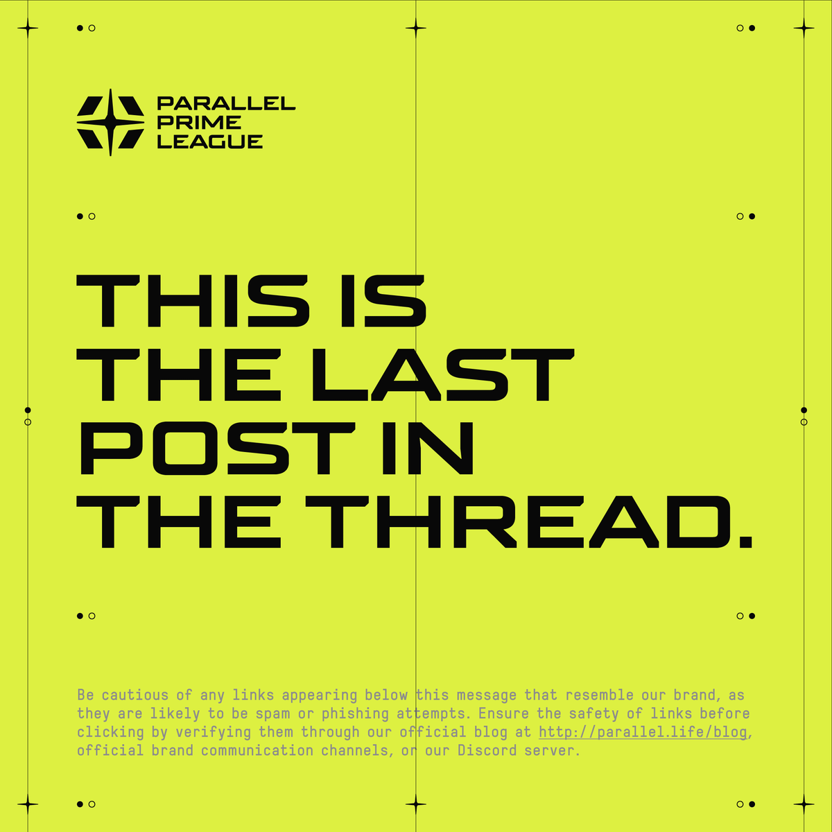 Parallel League tweet media