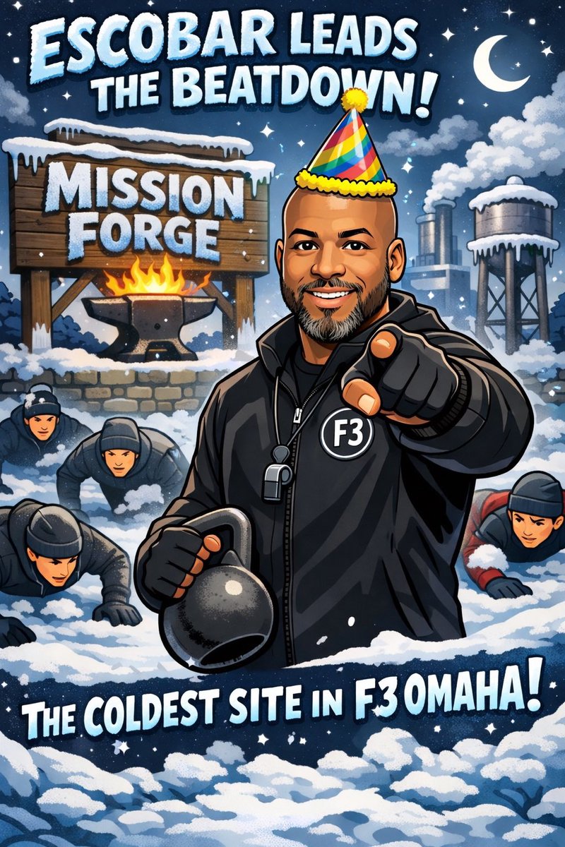 F3 Mission Forge 🔥⚒🔥 Coldest AO in F3Omaha tweet media