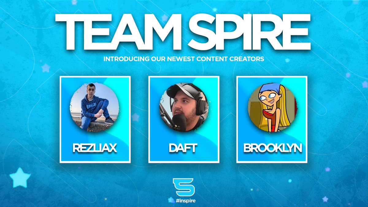 🚨 NEW CONTENT CREATORS ANNOUNCEMENT 🚨 

Team Spire is leveling up… 👀🔥

Welcome our NEWEST content creators to TeamSpireGGs! 👌

Make sure to show them love, drop a follow, and stay tuned for bangers dropping soon! 🚀

The grind never stops.
#inSpire⚡️