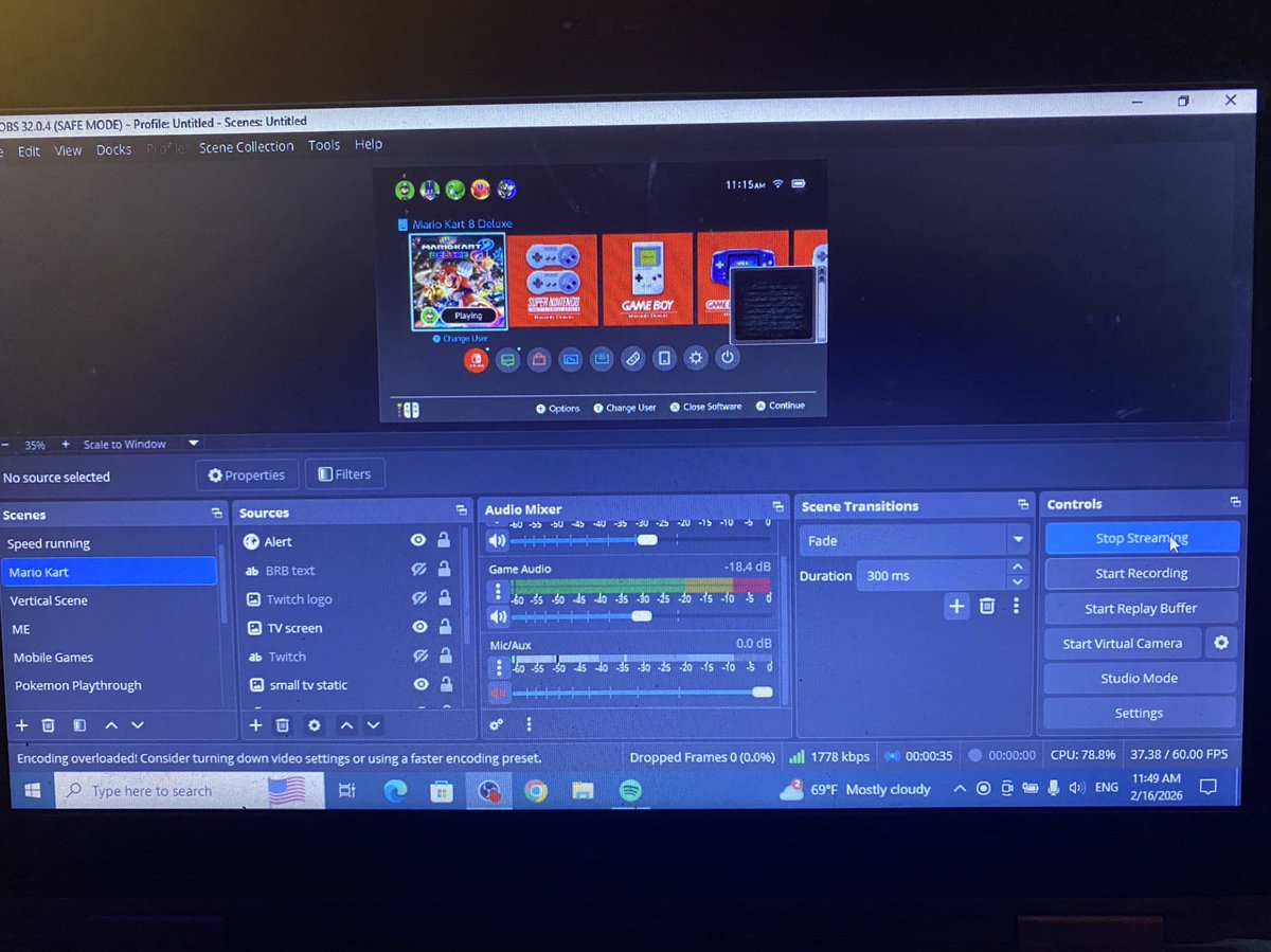 LmanTV's tweet photo. Does everyone have this problem where the OBS started dropping frames  like crazy and then u restart and start the stream again? My internet is COMPLETELY fine.

And it was running the app as administrato,..and here I thought that would solve everything

Idk what to do anymore! https://t.co/p1WlawW6BR