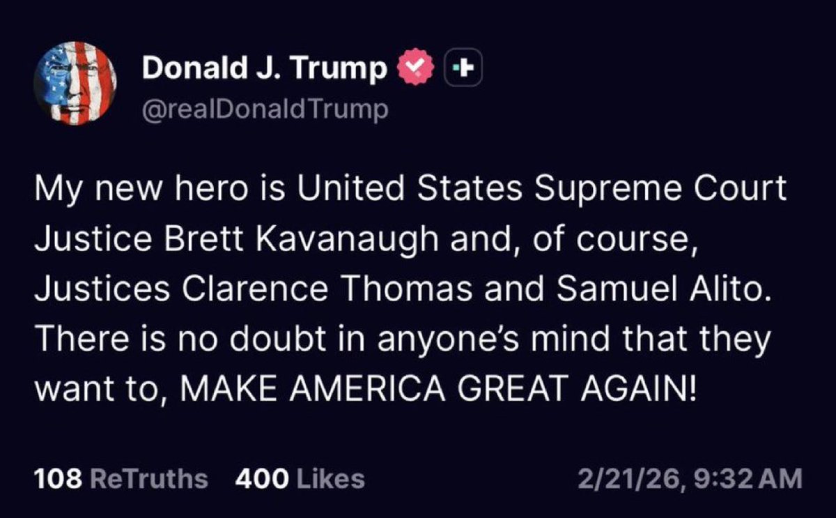 FinancceFreeman's tweet photo. Rumor is these Supreme Court Justices got airdropped $TRUMP &amp; $WLFI. https://t.co/hui1uMFlx1
