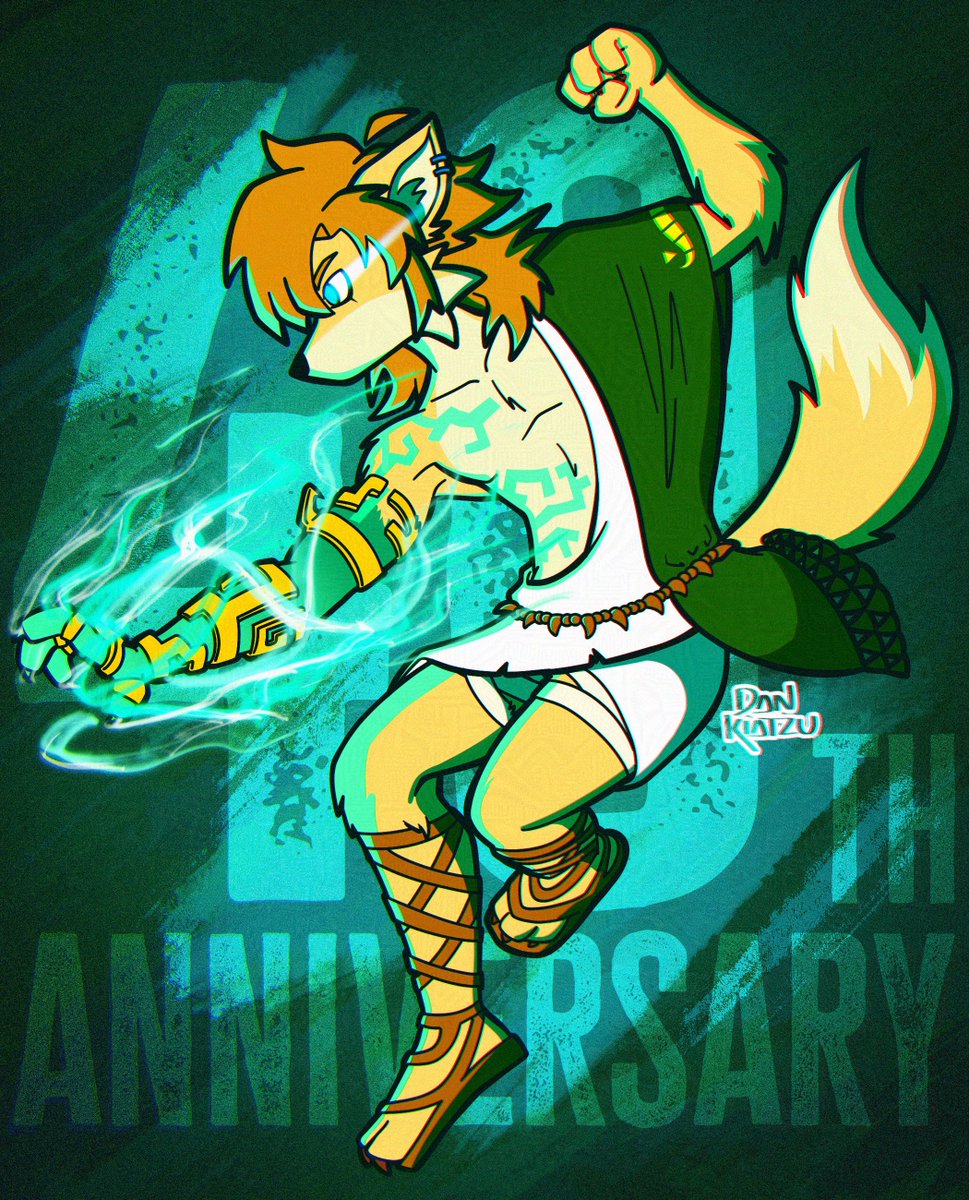 "May The Light Of Blessing Grant You The Strength You Seek." #Zelda40th #FurryArt #DigitalArt