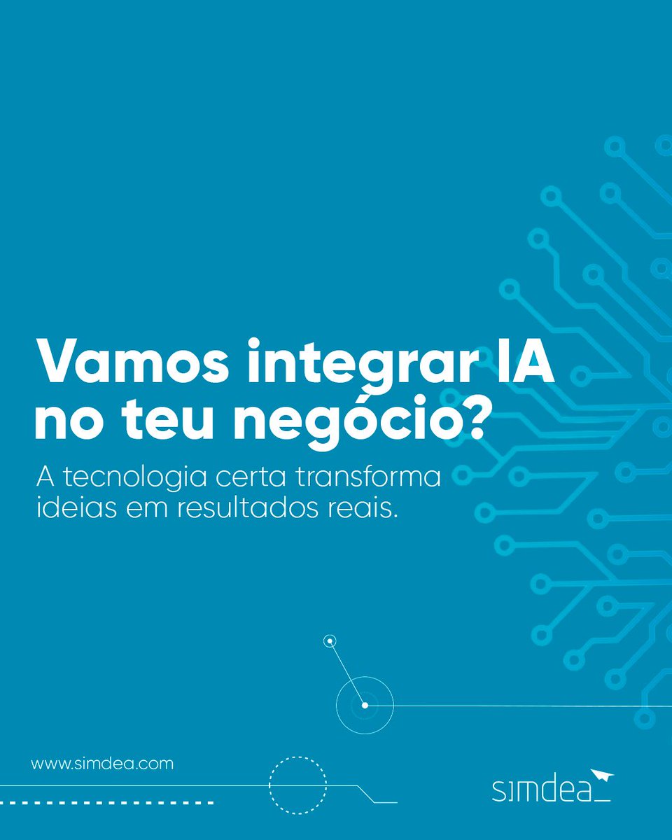 A inteligência artificial não é só tendência, é uma forma de crescer mais rápido e tomar decisões mais certeiras.

Automatiza, personaliza e melhora cada ponto de contacto com o cliente.

Queres saber onde a IA faz sentido no teu negócio?
Fala connosco.