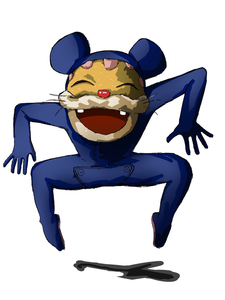 ニャンちゅう描きました！ 途中までかわいかったはずなのに…🤔 #ニャン