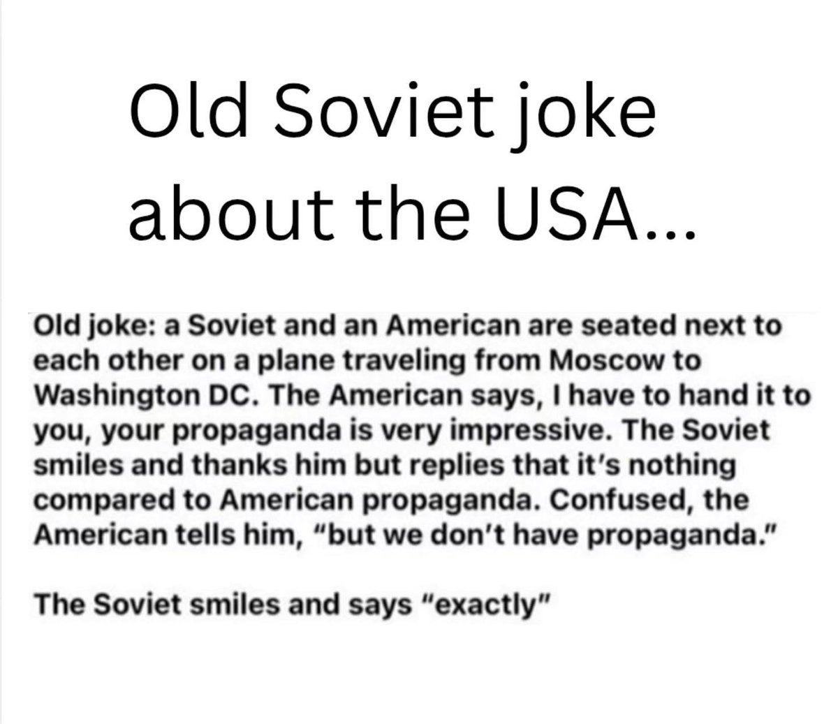 The best propaganda is when citizens don't realize that it is propaganda.