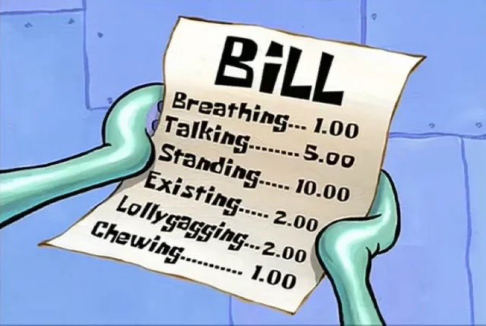 Lytherian's tweet photo. Mr Krabs was charging niggas simply for existing 😭 https://t.co/nns9x1Clns