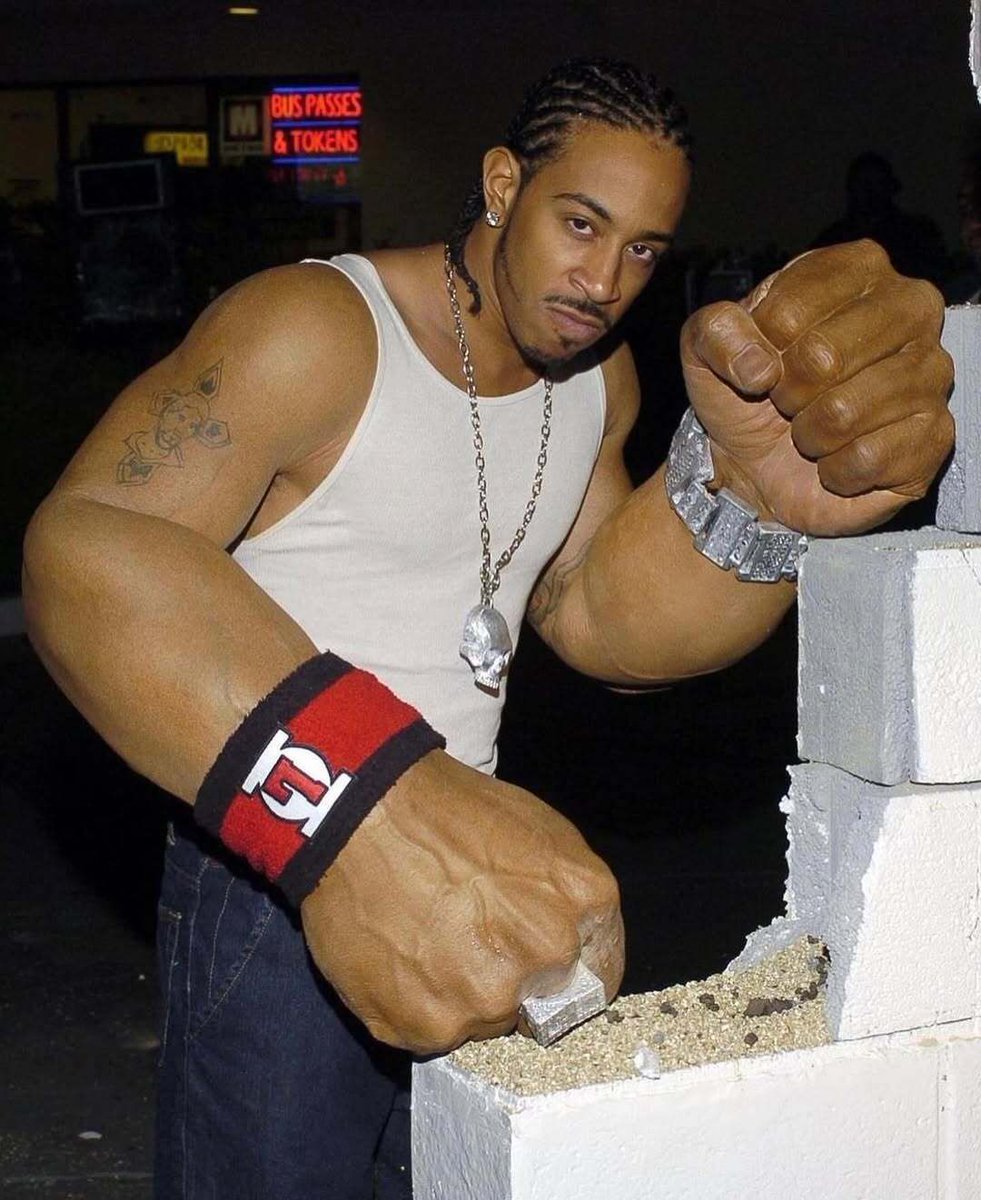 The prosthetic sculpted arms of Ludacris from his music video for ‘get back’ (2004)