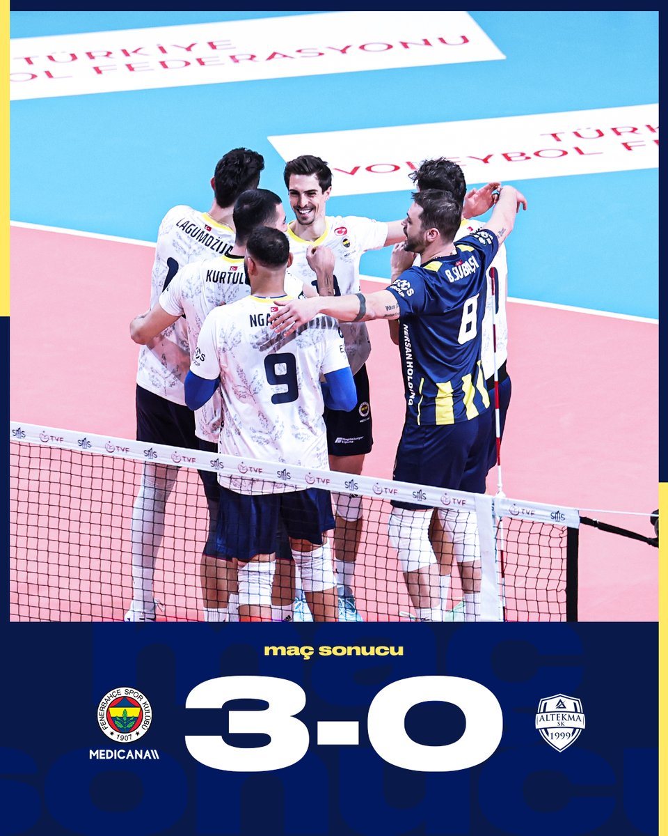 Maç bizim! 💪

Fenerbahçe Medicana 3-0 Altekma

#FBvALT