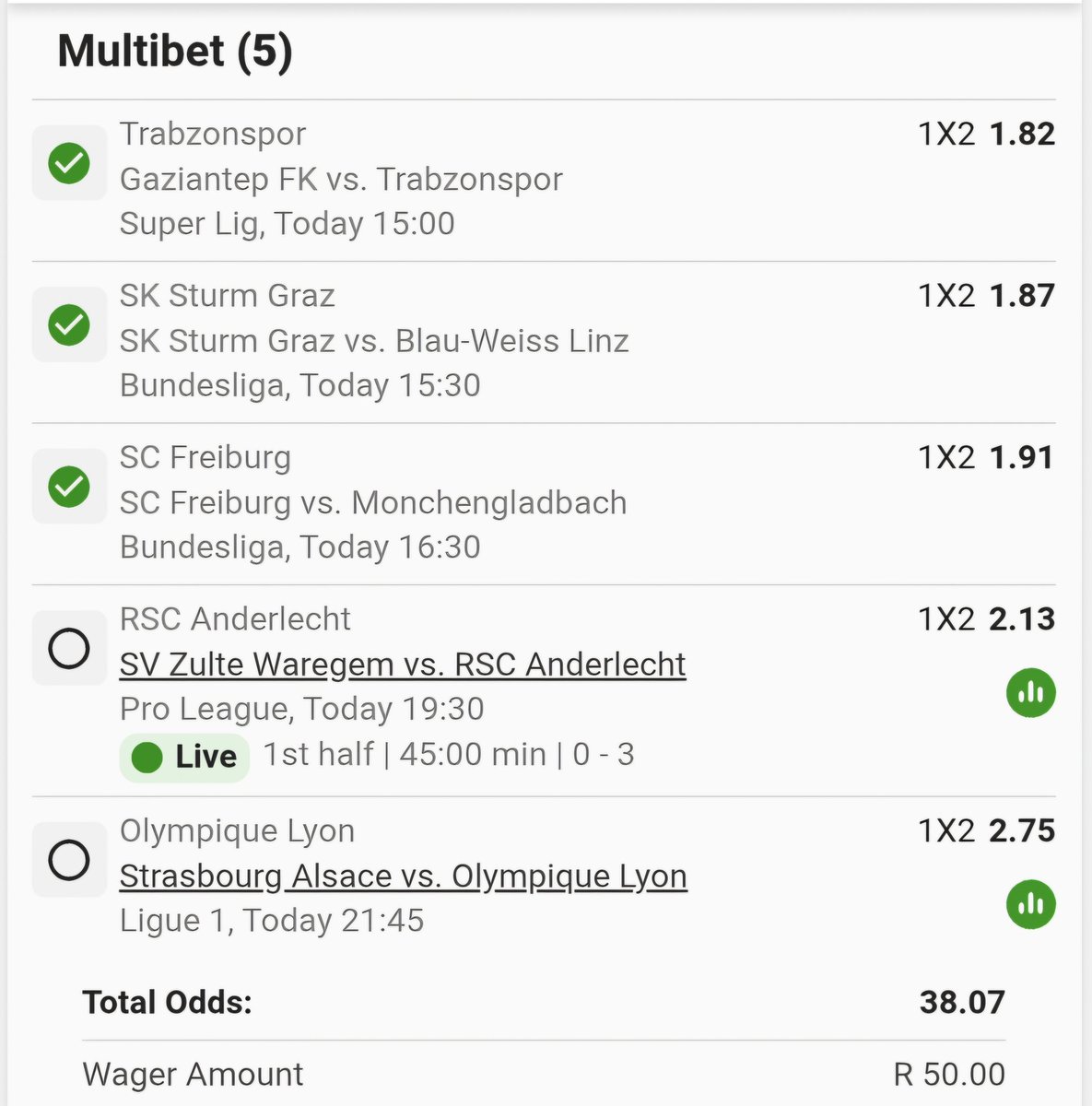 Just Lyon for a Win ✅️🔥🔥
Already 4 of 5 ✅️🔥
Straight Wins.