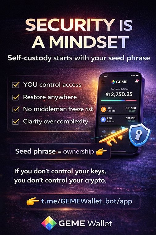 deymo01's tweet image. Most people don’t lose crypto from hacks.
They lose it from bad habits.

Let’s talk about wallet discipline and why @GemeWallet matters 👇