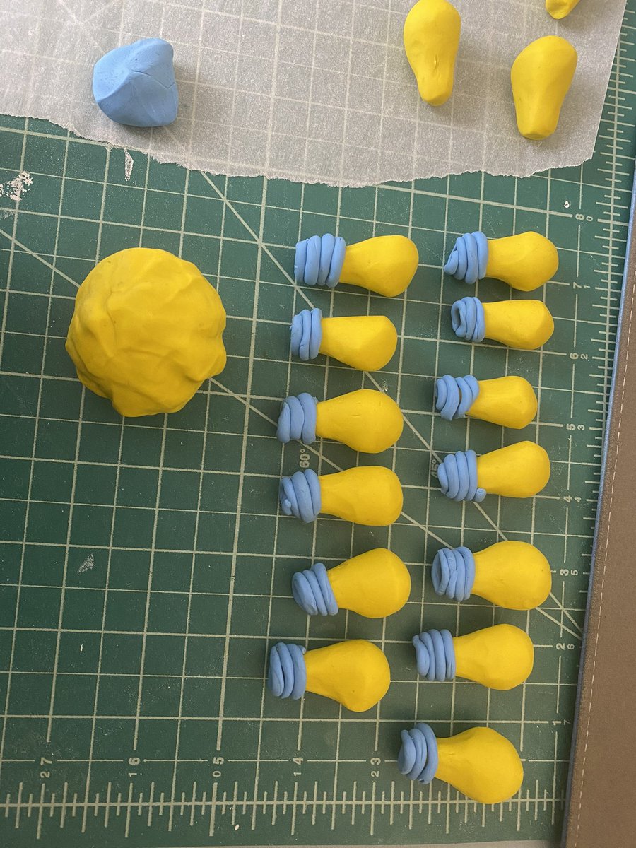 Clay pieces closeups