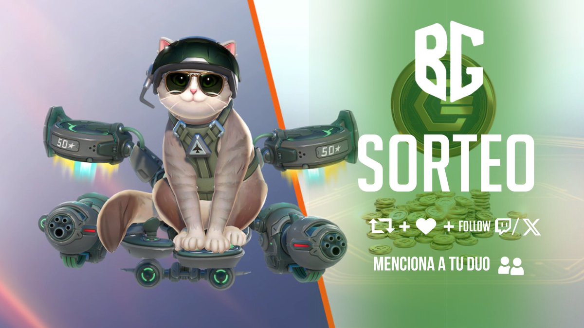 🔥GIVEAWAY🔥BUNKERSORTEO🔥 SORTEO

🎁1x Paquete inicial de la temporada 1

✨Gracias 
<a href="/OverwatchLATAM/">Overwatch</a>
 por el código 

Requisitos: 
✅Seguirme en x y twitch
✅RT y Like 
✅Menciona a tu dúo

🗓️Ganador el VIERNES 27 DE FEBRERO DE 2026 en mi canal de Twitch. 

#OWLATAMLoverwatch