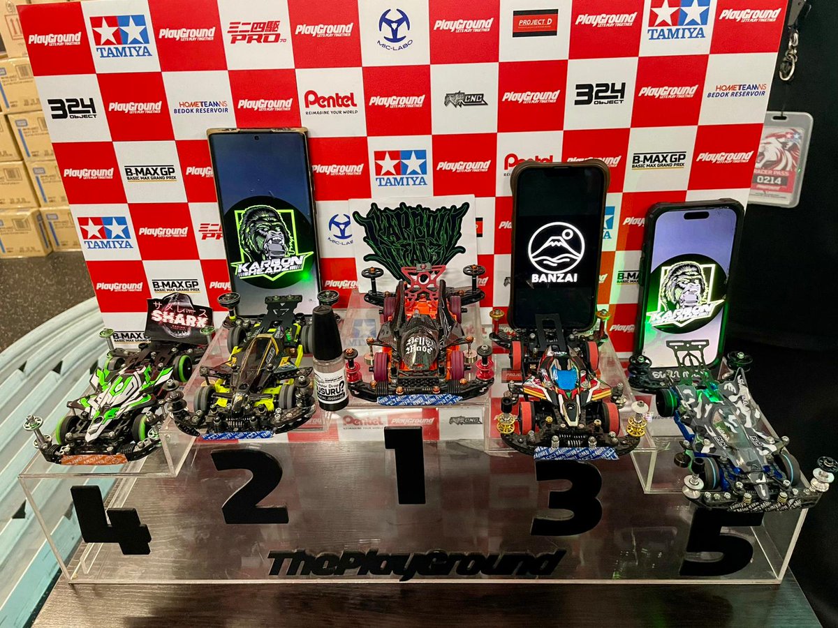 THEPLYGRNDSG's tweet photo. Open Class Race 1 (Singapore 2026) #tamiya #tamiyamini4wd #四驱车 #三二四驱 #ミニ四駆 #ミニ四駆Pro #tamiyasingapore #tamiyajapan #igsg #tamiyaasia #theplaygroundsg #theplayground #タミヤ #ミニ四駆 #mini4wd #enomoto #sigworks #forcelabo #tamiyaalliance https://t.co/dBFxwWzInE