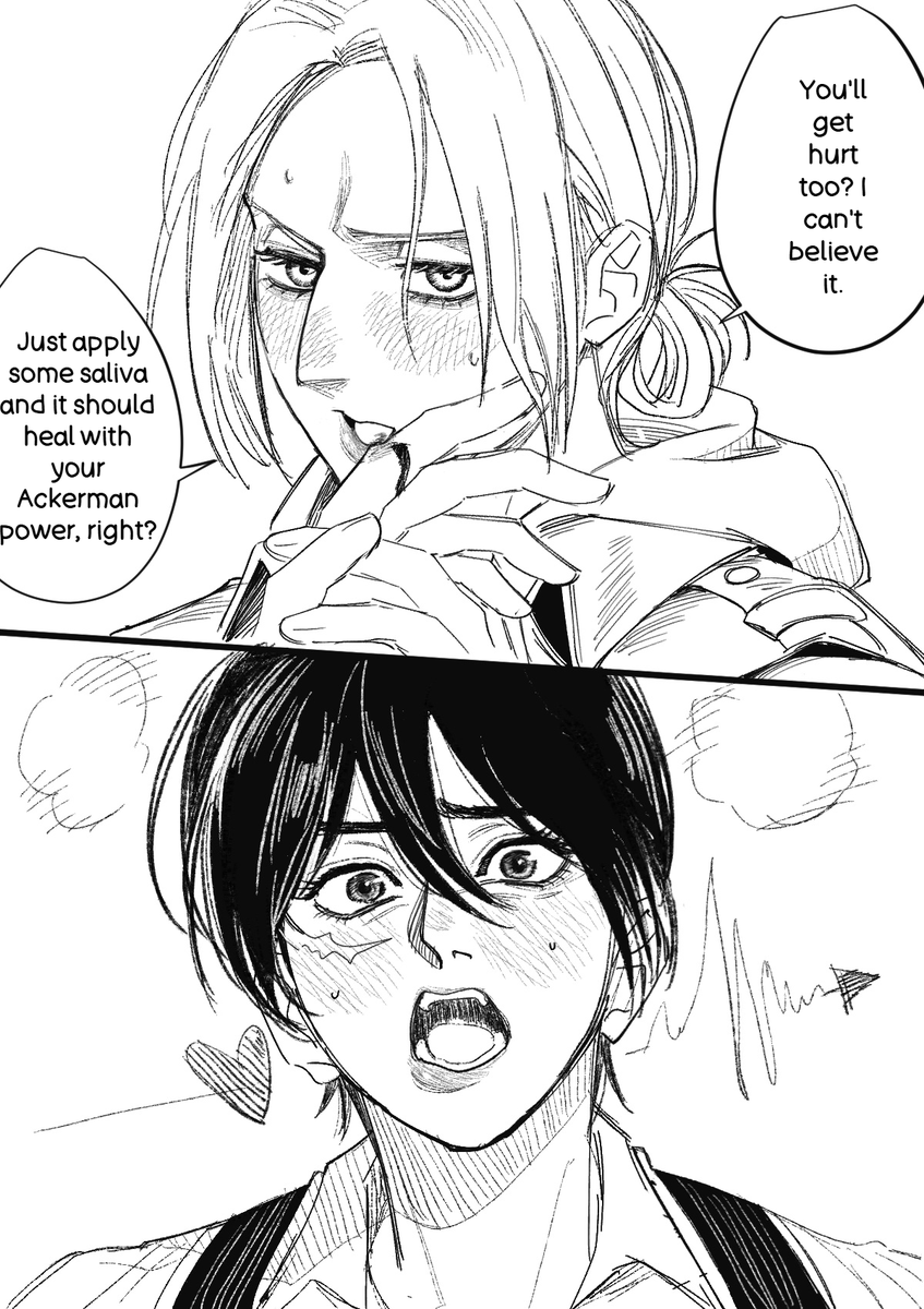 我把去年的圖重新繪製，並翻譯了😊
再重新繪製米卡莎，我感覺自己進步神速