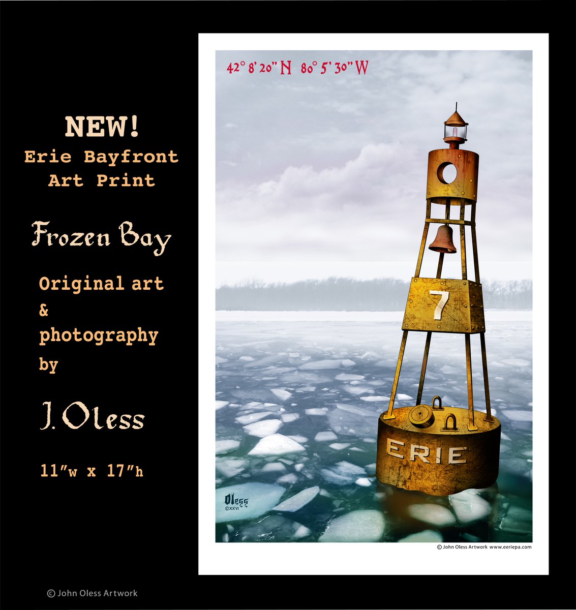 My latest Erie Bayfront art print. Pick one up at a festival or show this Summer.