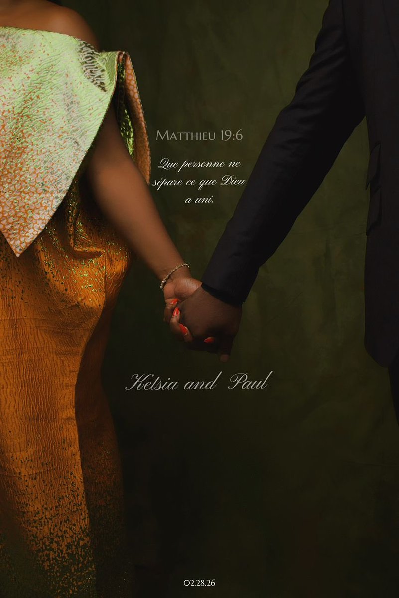 Ce samedi 28 février 2026, nous célébrons notre mariage religieux 
Je tiens à exprimer ma gratitude envers toutes les personnes formidables qui m'accompagnent dans les préparatifs et l'organisation.
Merci à Dieu pour sa fidélit