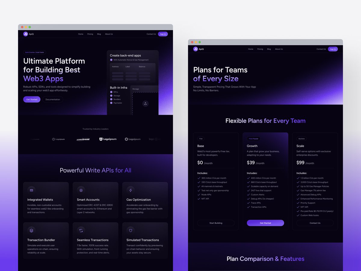 Web3 moves fast.

APIQ gives founders a clean, launch-ready structure that keeps momentum high.

Explore: framer.link/uJVOSdC