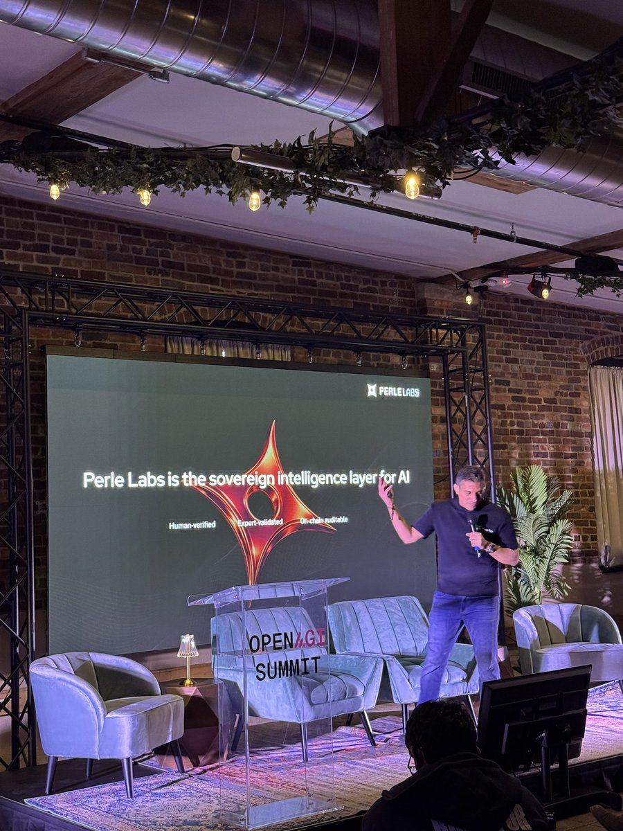 ◼️ Trust is the new compute.

At <a href="/openagisummit/">Open AGI Summit</a>, <a href="/AhmedZRashad/">Ahmed Rashad</a> shared a clear message about the future of AI ↓

AI is no longer just content generation.
It’s entering healthcare, autonomous systems, and defense.

Real decisions, Real consequences.

If the training data is wrong