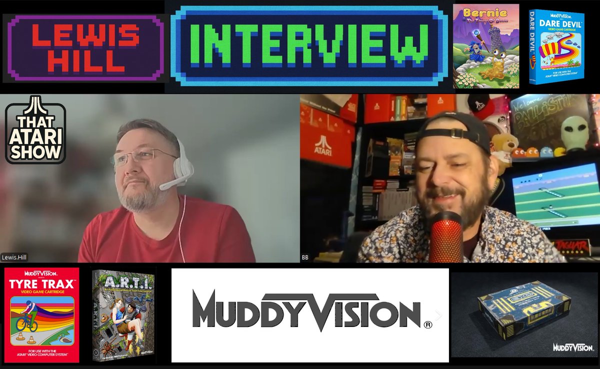 ballistikcoffee's tweet photo. Just interviewed #LewisHill w/ @MuddyVision_uk! Dev of #BernieandtheTowerofDoom, #TyreTrax, #ARTI, #DareDevil and more! We discuss his #games up on #AtariAge & #Atari #VCS + some cool new announcements u won't hear anywhere else! Also coming soon 2 #AtariNewsline! #BCB #Gaming https://t.co/B4siPcPNB2
