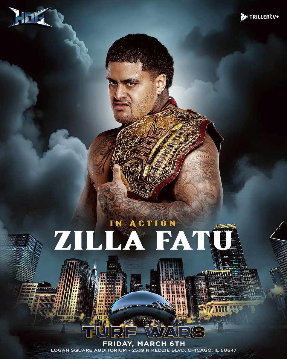 HOGwrestling's tweet image. Next Stop: CHICAGO #TurfWars
Friday March 6th - Logan Square

Announced So Far:
Crown Jewel Champion @Zillafatu 
Women's Champion @ShotziTCB 

Get your tickets yet? ⬇️
tickettailor.com/events/houseof…