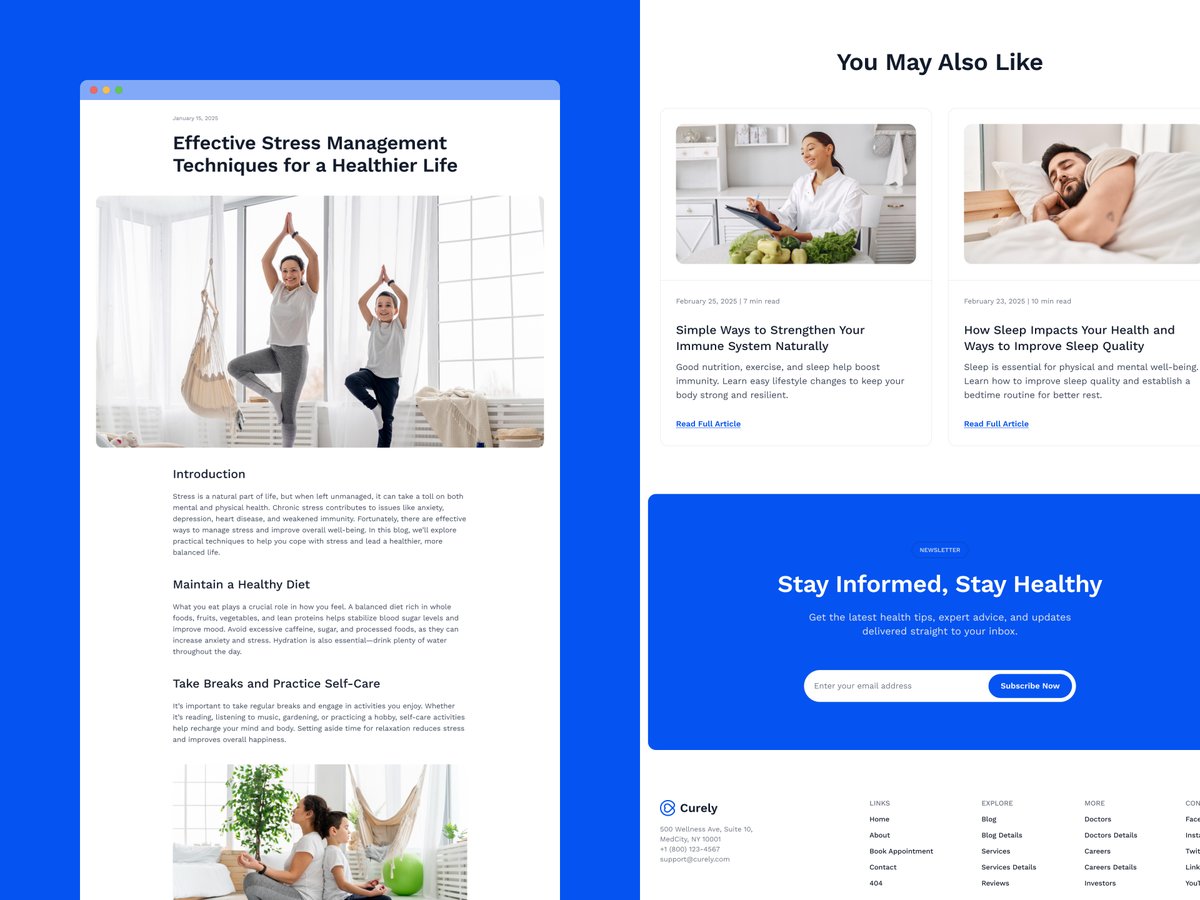 Patients decide quickly who they trust.

Curely is designed to create clarity and confidence from the first visit.

Take a look: framer.link/gvAJrKw