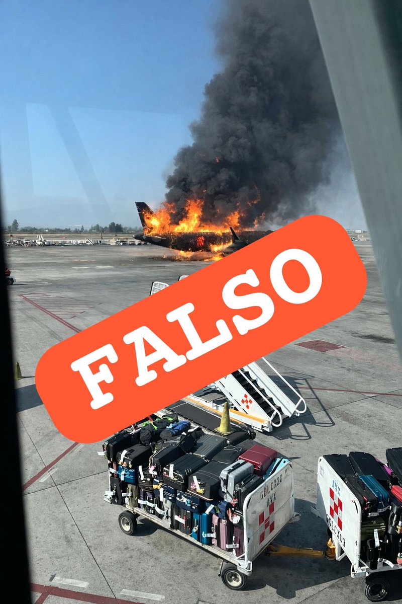 HatsumiNonaka's tweet photo. LA FOTO DEL AVIÓN QUEMADO EN GDL ES FALSA.

Vivo bajo en la línea de aterrizaje de los aviones y desde hace como 30 min ya están todos llegando

#Guadalajara #NarcoBloqueos https://t.co/n1d80XqOAJ