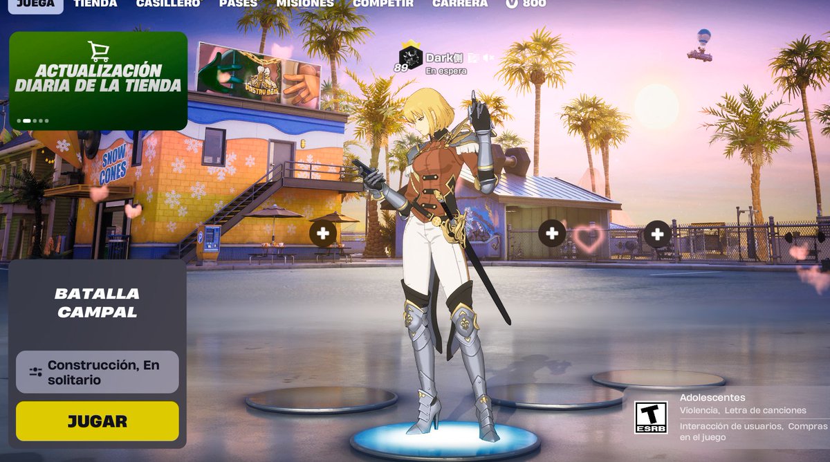 Vuelvo al vicio de fn x esta skin gg