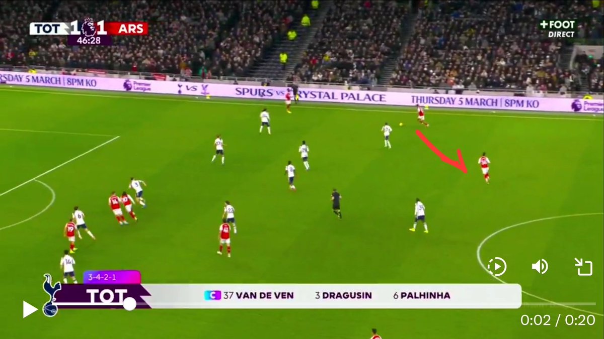 In an alternate universe, Timber plays it safe and rolls it back to Rice for "control". Spurs reset, get back into shape, and the moment’s gone.

Instead, he backed the attacking option and we capitalised.
Football really is that simple. Be brave at the right time and you create