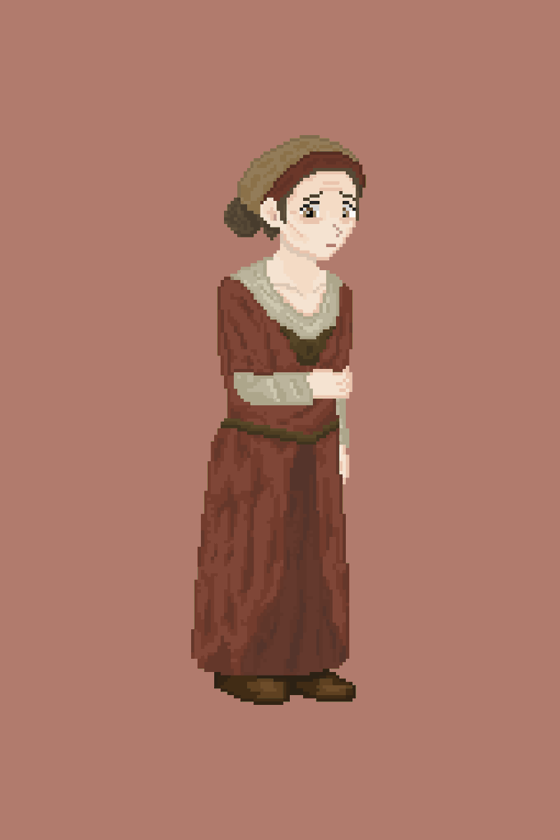 BlackwoodsDev's tweet photo. More about Bloom 🤫
She learned early that silence is safer than trust.
And she uses it well.
#pixlart #detectivegame #indiedev https://t.co/ErQJ66IeYA