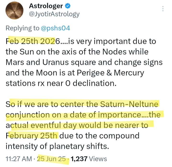 Astrologer tweet media