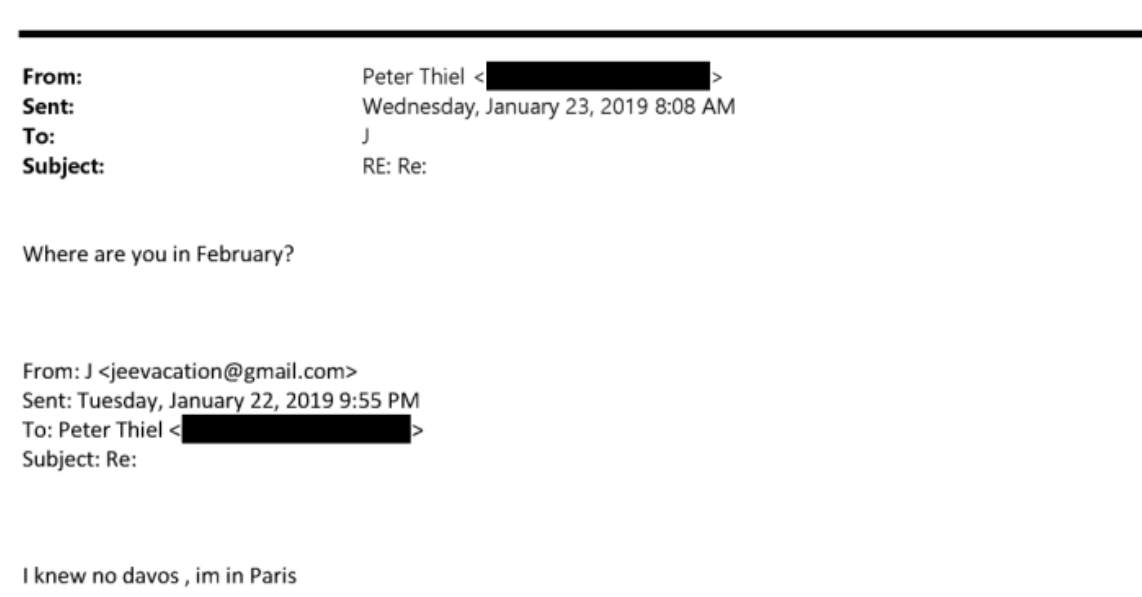Never forget the worst tweet in Twitter history. @jdvance, why was your mentor, Peter Thiel, still coordinating with Epstein all the way into 2019?