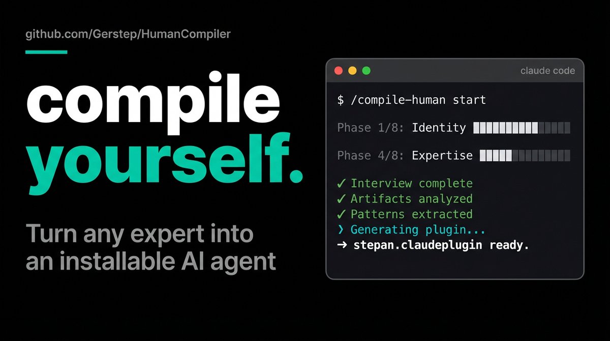 Human Compiler what if you could compile a human into an AI agent? I built it, it's ...