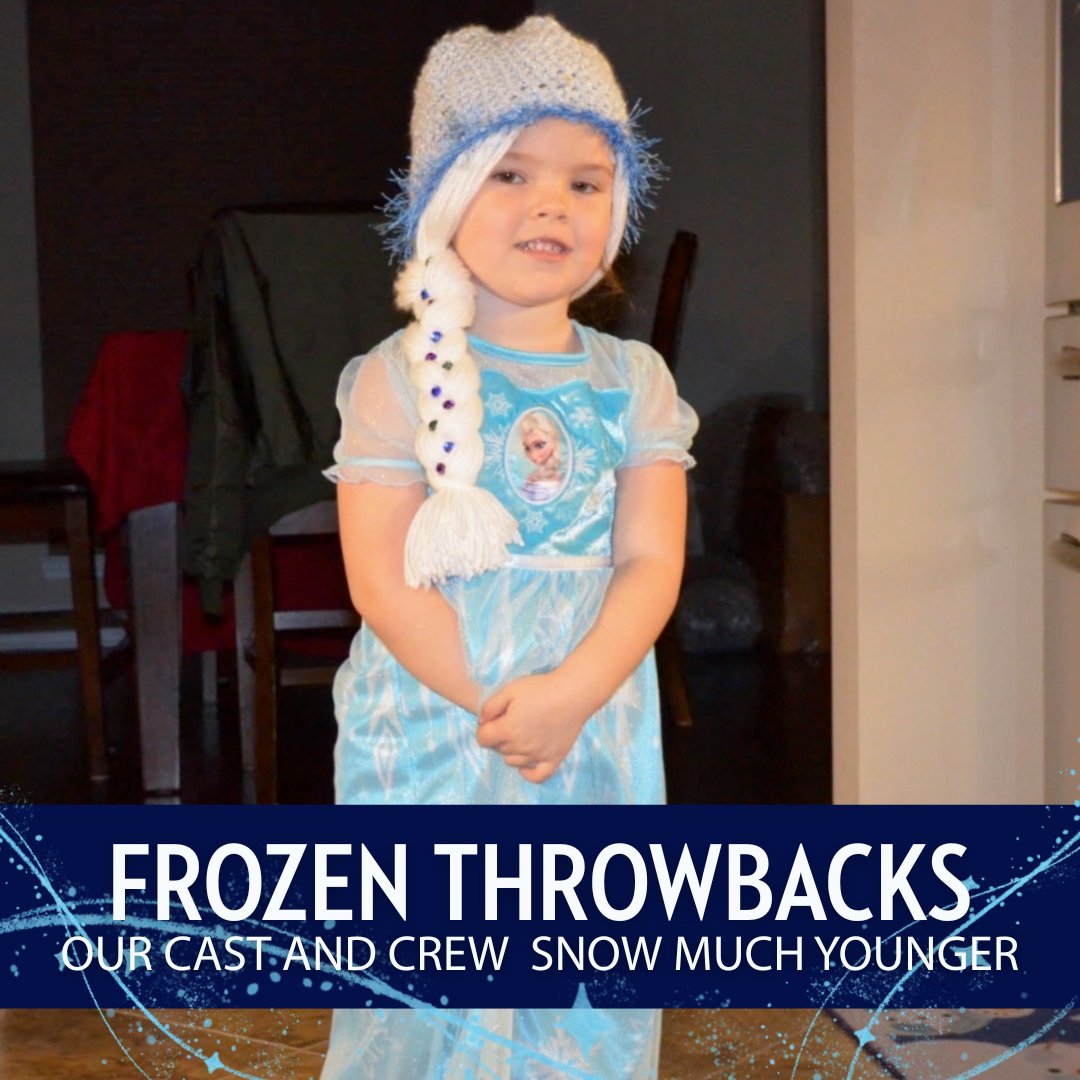 Brightonmusical's tweet photo. ❄️ Frozen Throwbacks ❄️
Tiny Elsa, big mystery 👑❄️✨
Do you recognize her from this throwback? Guess who she is in today’s Frozen cast or crew 👀☃️

🎟️ https://t.co/NHgcGOP2o4
🎭 Frozen: March 13–15 &amp; 20–22 https://t.co/sdLJ9ThPnu