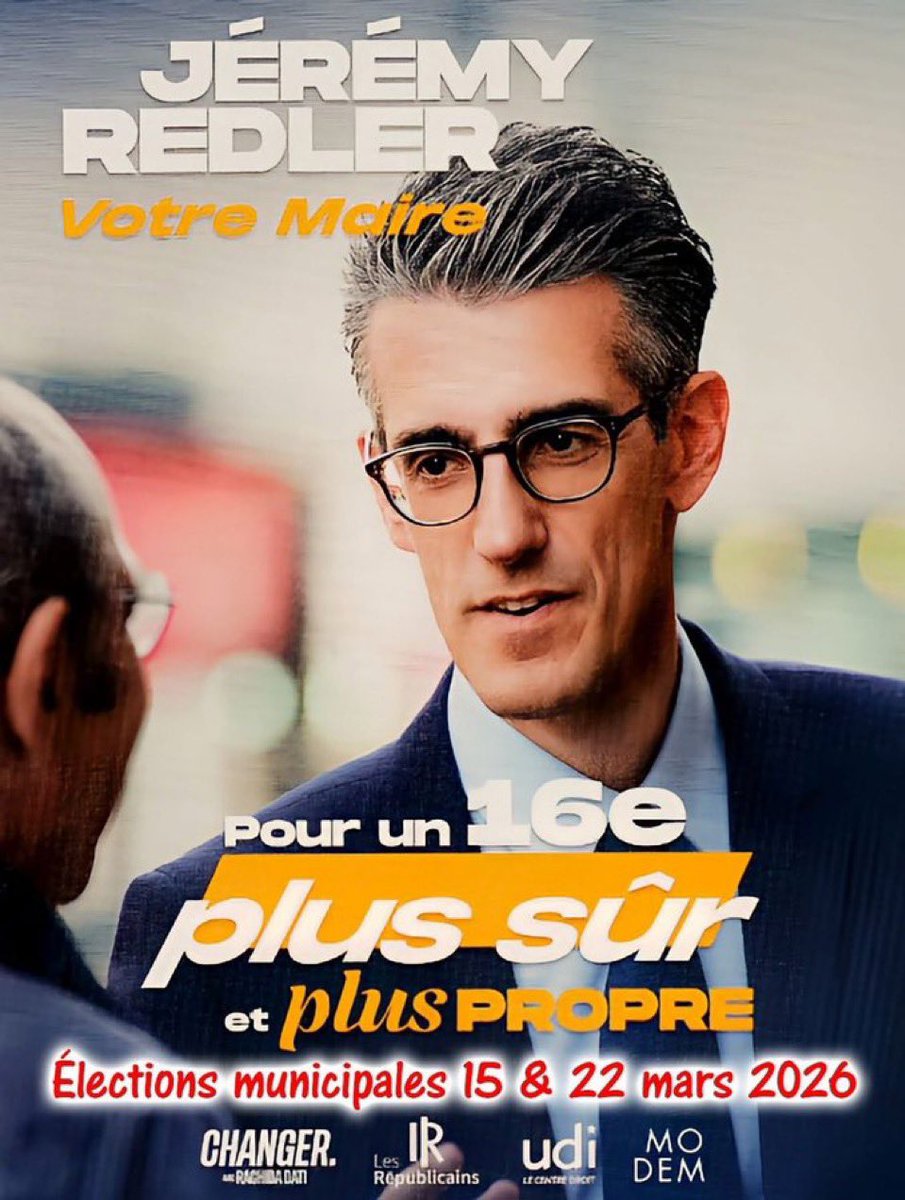 EricHelard's tweet photo. Les forces politiques du Centre @UDI_off et @MoDem sont unies et soutiennent la candidature de @Jeremy_Redler pour #Paris16 et de @datirachida pour la Mairie de Paris : elle incarne l’espérance de l’alternance attendue par tant de parisiennes et de parisiens ! @PourDati2026 https://t.co/u3FXhcryd5
