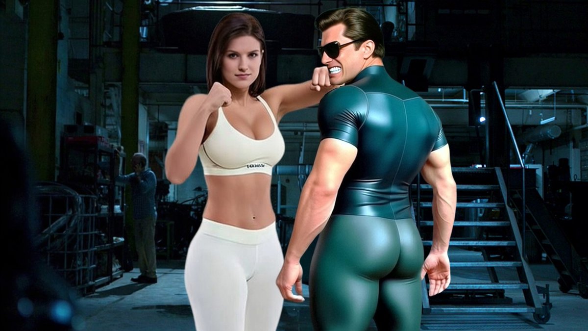 SpandExpert's tweet photo. As she is scheduled to take on Ronda Rousey soon, I figured I'd have @ginacarano have a warm-up battle with some cowardly, sleazy henchmen. Here she is taking care of one guy with little effort. I hope for a Carano victory.

#caranovsrousey #ginacarano #rondarousey #UFC #MMA https://t.co/iPYDEkcJ6w
