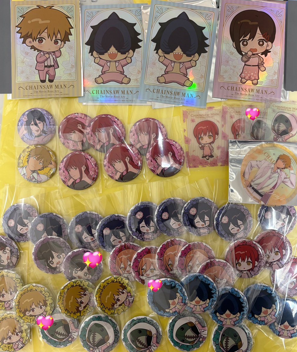 レゼ プリンスホテル 缶バッジ チェンソーマン プリンスホテル カフェ グリッター缶バッジ レゼ