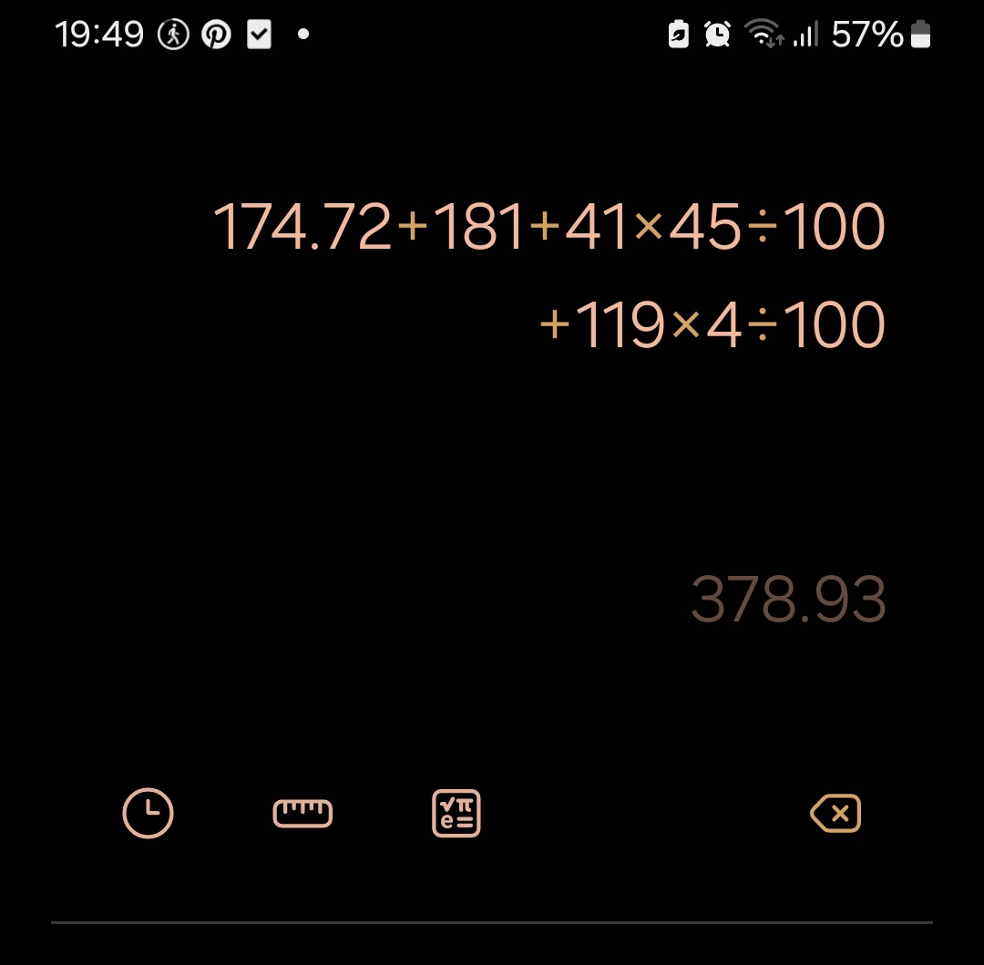 we track calories the good old fashioned way around here