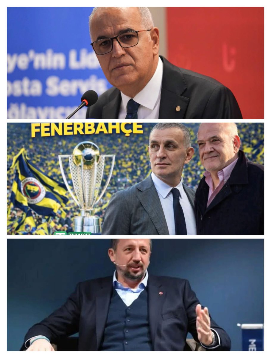 🔥Futbol Federasyonu Başkanı Fenerli İbrahim Hacıfenerlioğlu 

🔥Basketbol Federasyonu Başkanı Fenerli Hidayet Feneroğlu 

🔥Voleybol Federasyonu Başkanı Fenerli Mehmet Akif Fenerlioğlu 

👉 Adamlar Her yeri eline geçirmiş. #YAPI'NIN KRALI!...