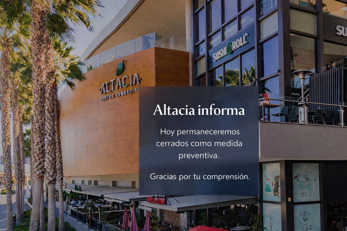 📢COMUNICADO:
Altacia permanece cerrado hasta nuevo aviso: