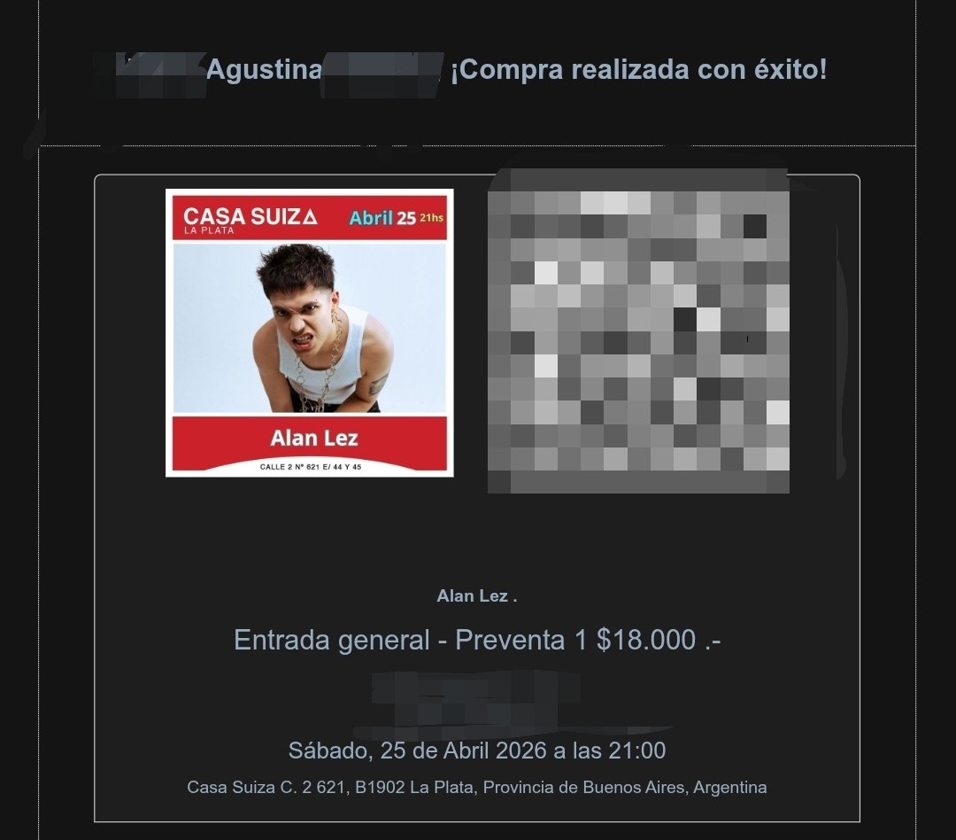 nos encontraremos donde suene prendimos la luz (casa suiza en la plata el 25 de abril) 🙂‍↔️