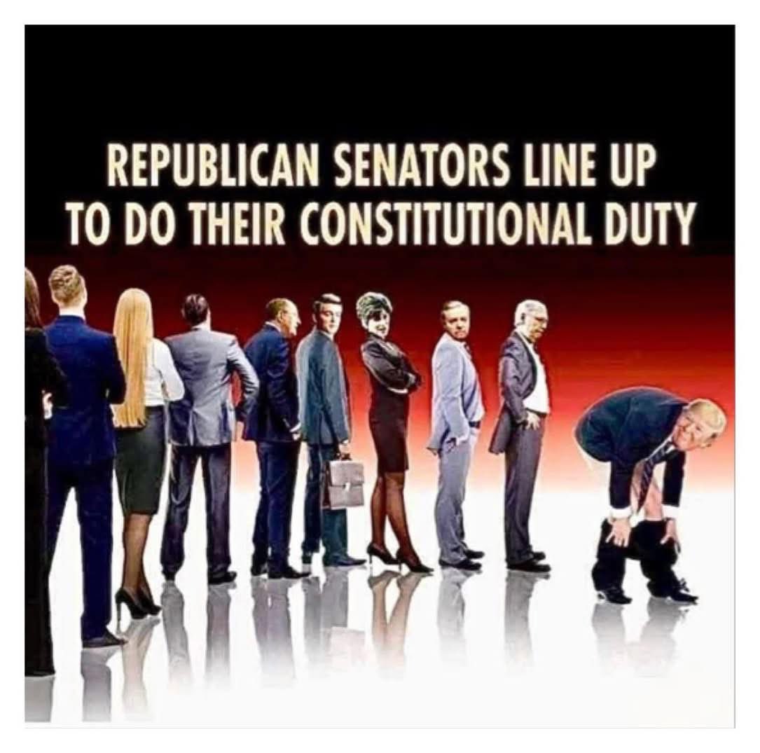 The GOP gave Trump the OK to Screw over the USA! Saying Nothing! #BendOverGOP <a href="/LeaderJohnThune/">Leader John Thune</a> <a href="/SpeakerJohnson/">Speaker Mike Johnson</a> 
#SpinelessGOP 
Line up You Losers!