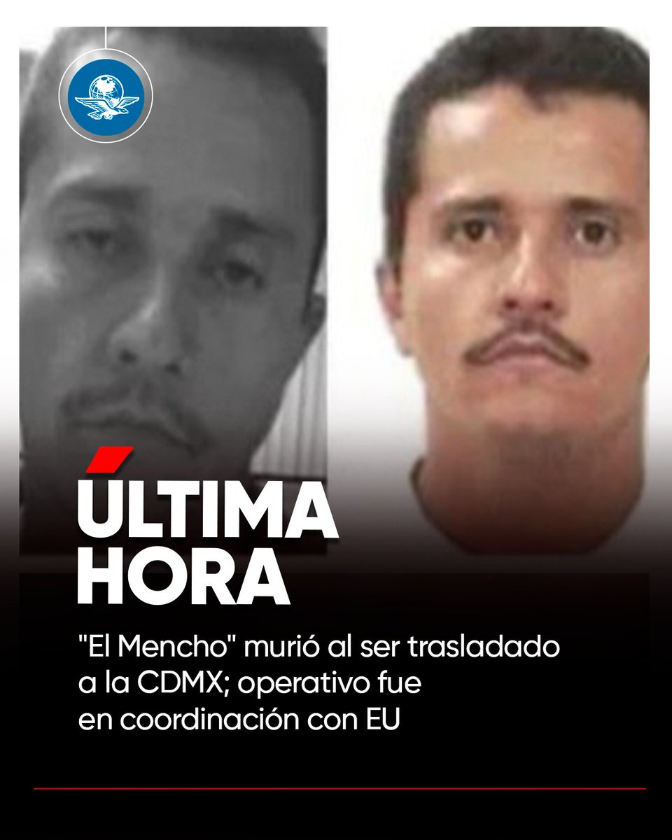 #ÚLTIMAHORA 🚨 La Secretaría de la Defensa Nacional confirma el deceso de Nemesio Oseguera Cervantes, "El Mencho", líder y fundador del CJNG
eluniversal.com.mx/nacion/el-menc…
